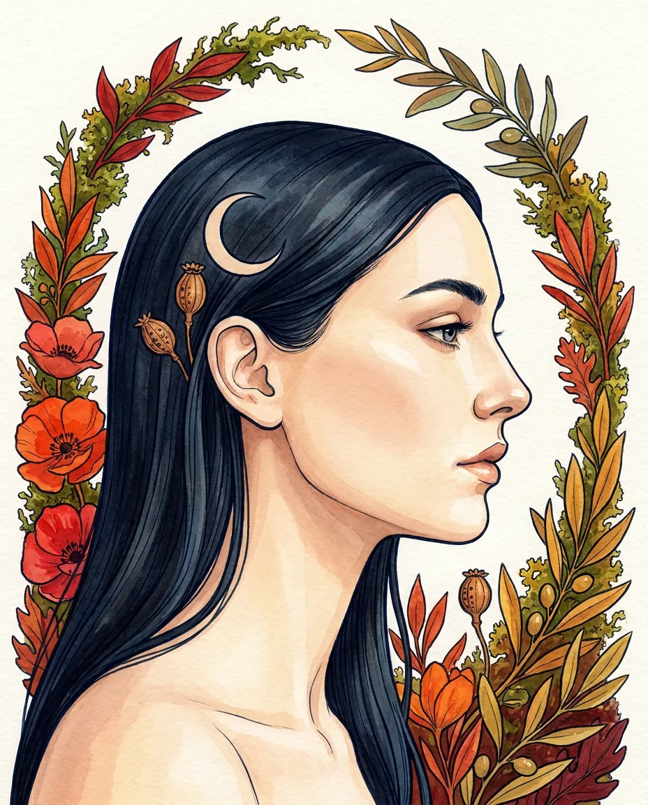mystic fall oracle illustration