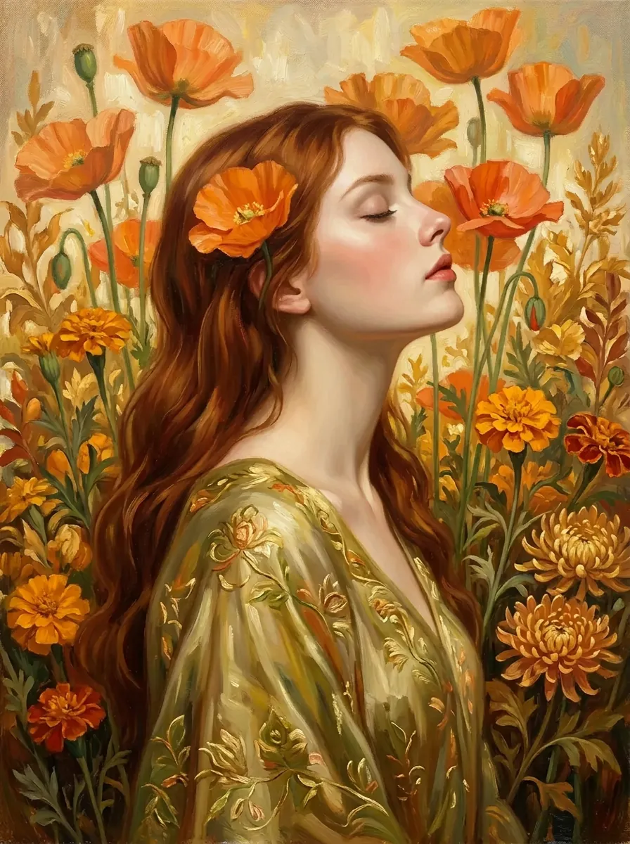 Illustrated card artwork for the seasonal Facial of the Month